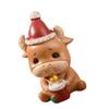  Hand Carved Christmas Resin Animal Figurines Durable Home Decorations