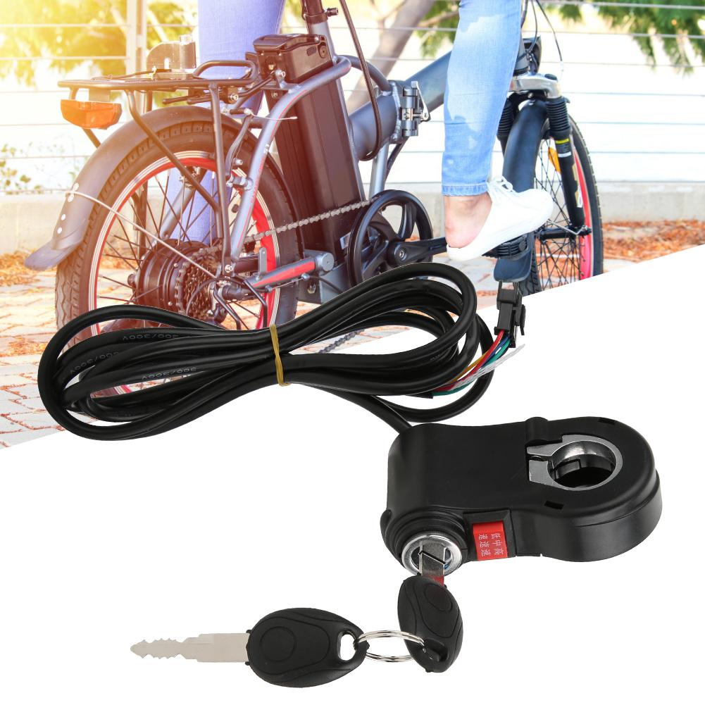 3pcs Handlebar Switch On Off Button 3 Speed Position with Lock Parts for Electric Bike
