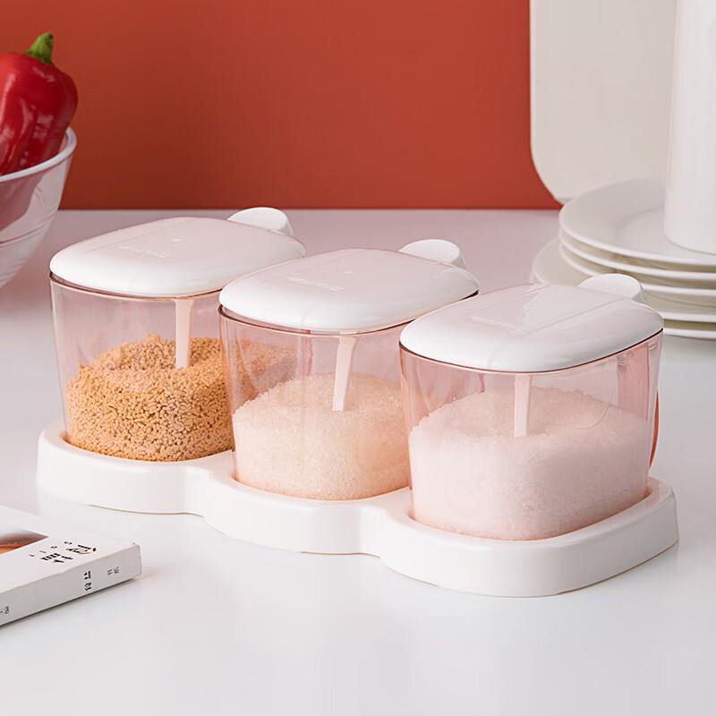 CHAHUA 3-Piece Plastic Seasoning Jar Set
