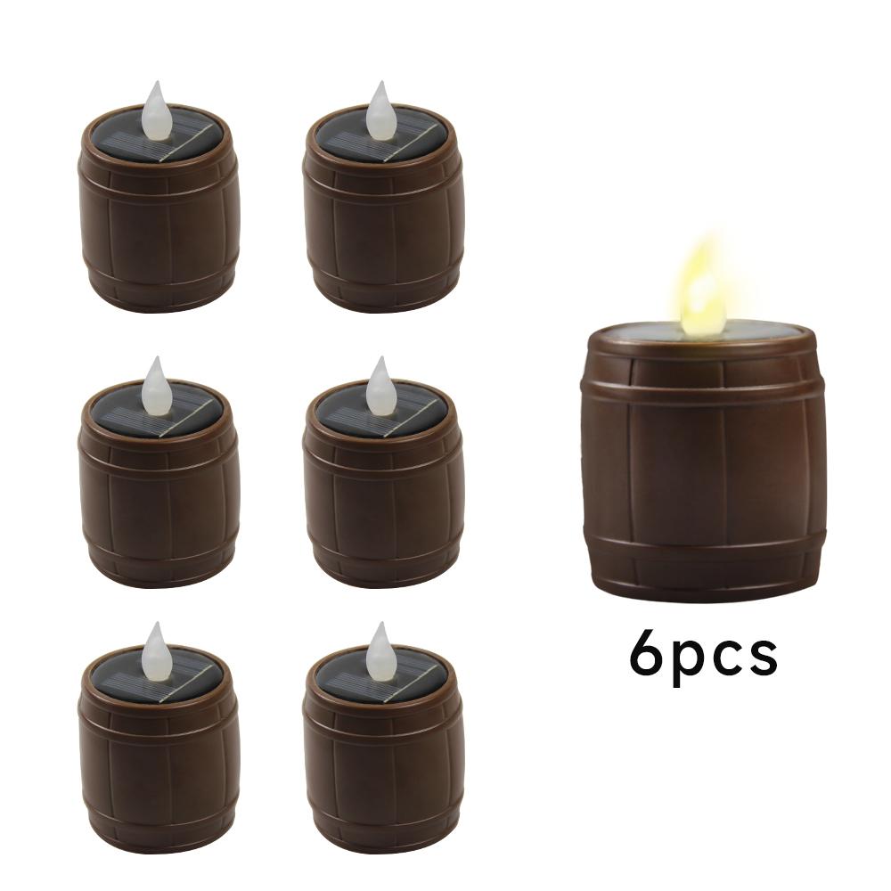 Homemory Solar Tea Lights Solar LED Flameless Candle Lamp Outdoor Waterproof Dusk To Dawn Lighting for Lantern Garden Decor