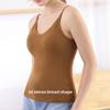 Women's Beautiful Back Camisole Vest with Padded Bra, One-Piece Top, Popular Style, Large U-Neck, Versatile Inner or Outerwear