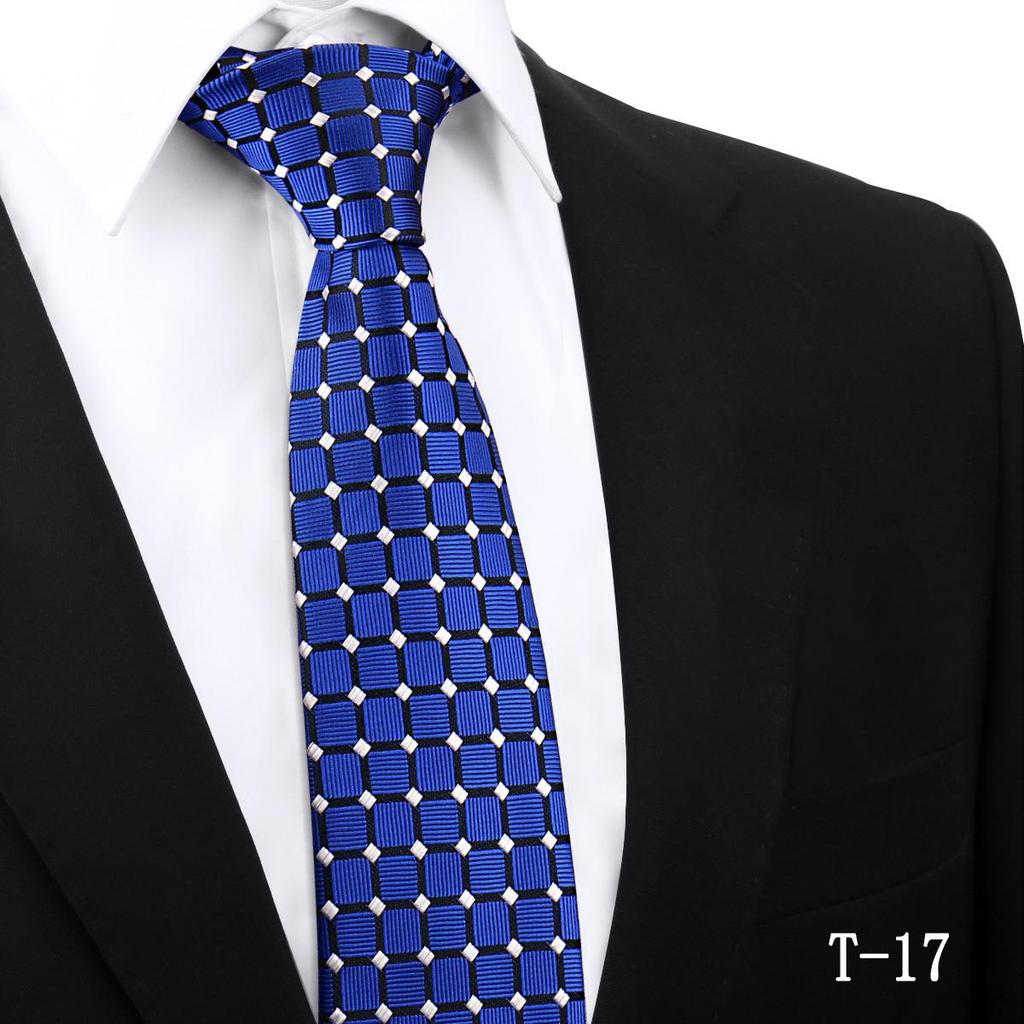 Handmade Paisley Stripe Jacquard Polyester Tie, 7.5cm