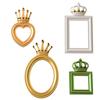 Non-Stick Photo Frame Silicone Mold Crown Design Epoxy Resin Mold Plaster Ornament Mold  Home Decor