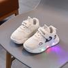 2024 New Children Designer Versatile Soft Soled Light Up Sneakers Autumn New Breathable Antiskid Mesh Casual Shoes Tenis De Niño