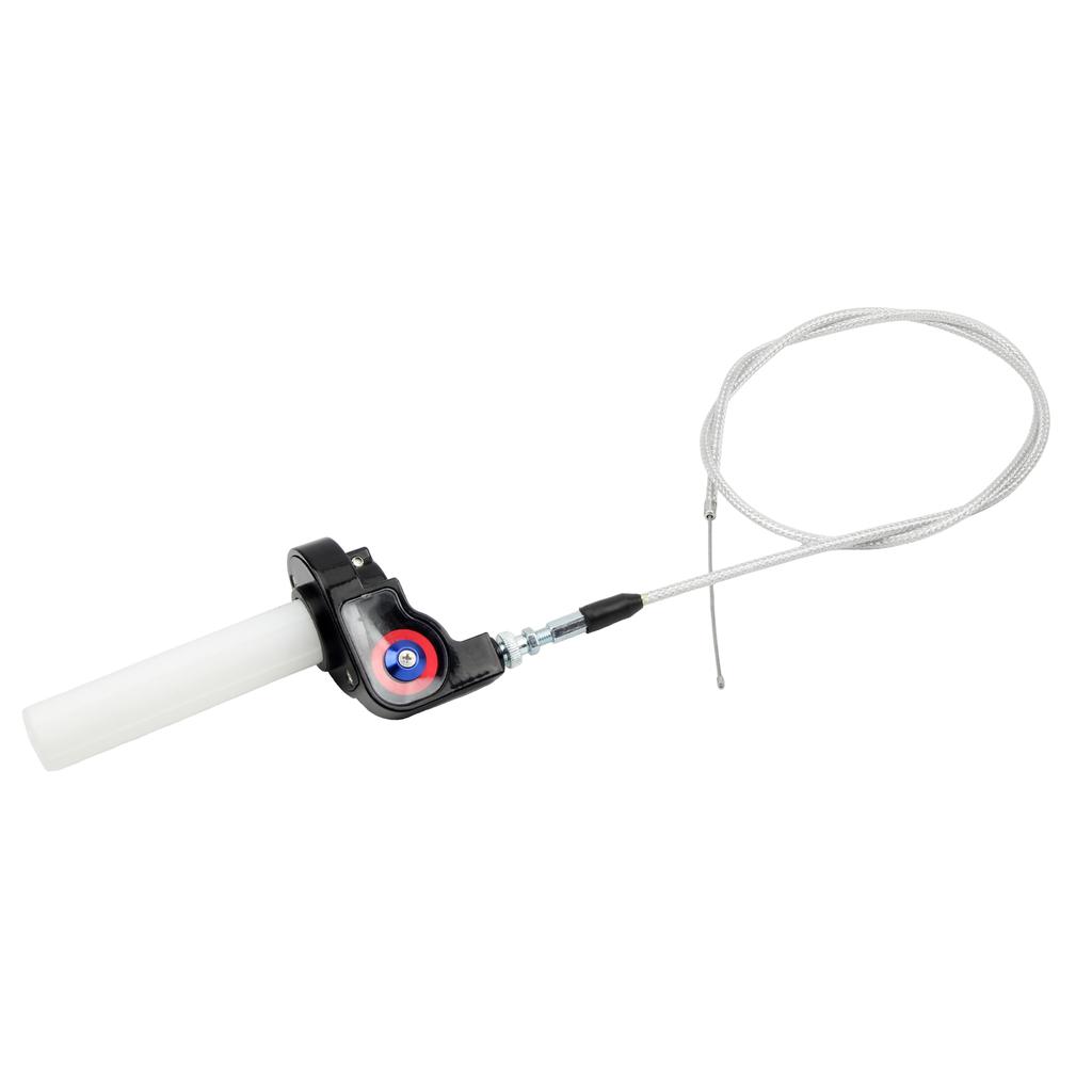 7/8"22mm Motorcycle Quick Twist Gas Throttle Handle Grips With Throttle Cable 1200mm DirtBike Motocross ATV Modified Accessories Throttles 2