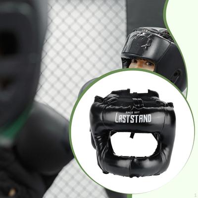 Bokserski kask ochraniacz głowy regulowany miękki kask sprzęt do kickboxingu do grapplingu walki