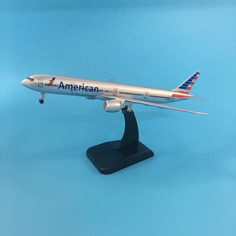 20CM American Airlines Boeing 777 Airplane Model United States B777 Plane Model Alloy Metal Diecast  Aircraft Model Toy