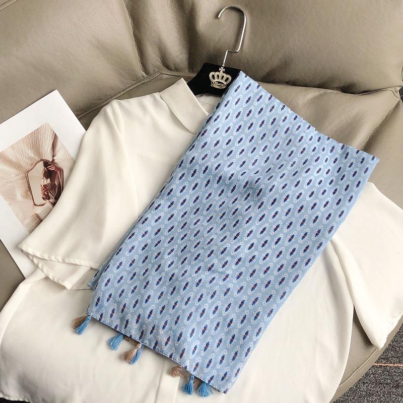 Fashion Luxury Brand Ombre Big Floral Tassel Viscose Shawl Scarf Lady Soft Thin Beach Wrap Pashmina Stole Bufandas Muslim Hijab