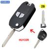 Összecsukható 2 gombos távirányító Smart autókulcs tok ház Suzuki SX4 Swift Liana Aerio Vitara Jimny modellekhez vágatlan pengével