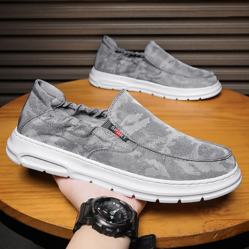 Loafers Men'S Breathable Trend Light Foot Cover Lazy One Pedal Casual Board Shoes Men'S Driving Trendy Shoes