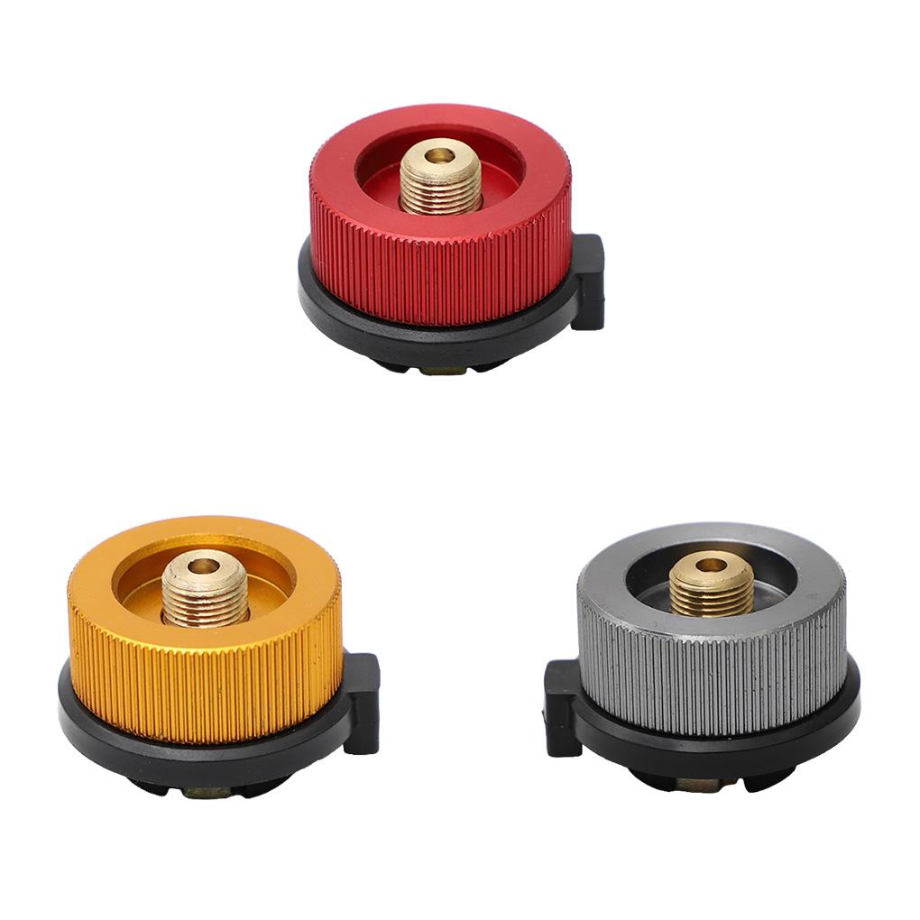 Pack of 2 Camping Stove Adapter Portable Cylinder Burner Valve Converter Outdoor Hiking Survival Cooking Accessory
