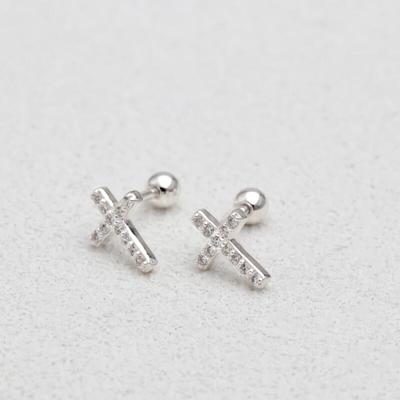 Women's Accessories Sari Daily Cubic Cross Piercing