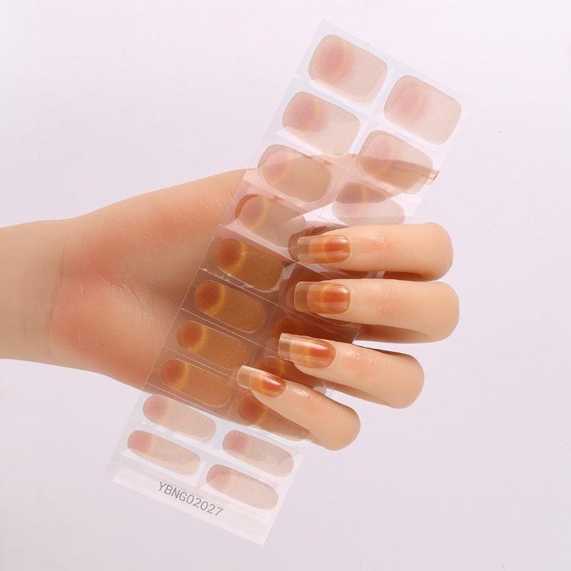 Semi-curing Light Therapy Nail Stickers Gel Nail Stickers Semi-curing Light Lamp Nail Stickers Harden, Last Long and Are Waterproof