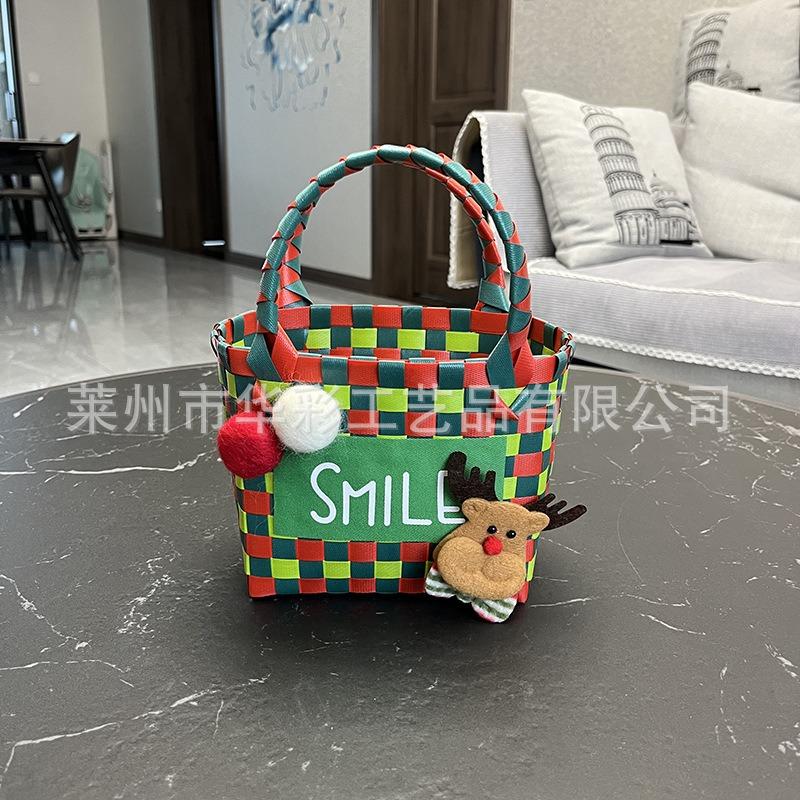 Basket Children's Basket Photo Beach Bag Color Woven Basket Women's Handbag Small Bag