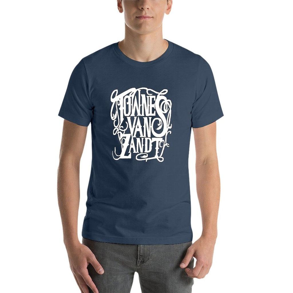 Townes Van Zandt (white) T-Shirt Mens Graphic T Shirts T Shirt Man Luxury T Shirts Cotton 100% T-Shirt