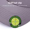 Iron Golf Ball Marker with High Precision Portable Putting Green Reader Golf Marker Clip Professional Training Aid Equipment Golf