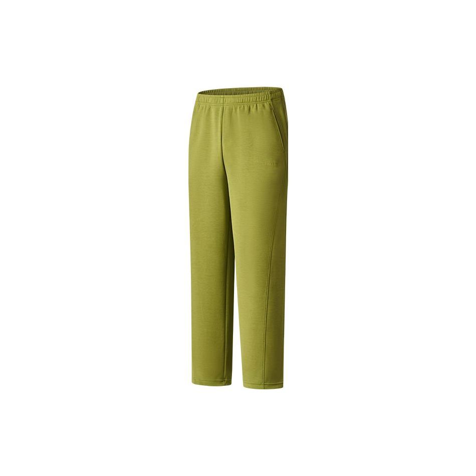 SAUCONY Solid High-Waisted Straight Leg Casual Pants Women Bottoms Avocado-Green SC1230014DY-GE68