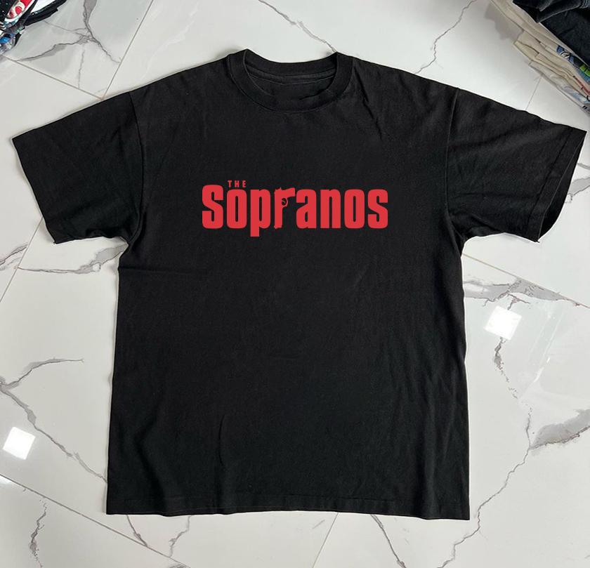 Rodina Sopránů Americký TV seriál Film Volné Tričko s krátkým rukávem Trendy Značka Pánské a Dámské Tričko s kulatým výstřihem a polovičním rukávem