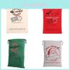 Christmas Canvas Gift Bag With Logo Printing For Festive Gift Wrapping