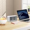 New Automatic Flip Clock Battery Operated Desk Clock Table File Down Wall Clock Non Ticking Silent Sweep For Home Hotel