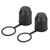 X AUTOHAUX 2 Pcs Universal Trailer Hitch Ball Cover with Hooks Waterproof 55mm ID Black for Car Truck RV Boat