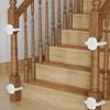 2Pcs Pressure Mounted Baby Gate Banister Adapter Retractable Easy To Install Stairway Pet Gate Adapter No-Drill Mounting
