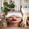 Tappeto in Peluche di Velluto Cristallino con Stampa di Sabrina Carpenter Anti?Indumenti da notte?Tappeto da Pavimento Resistente per Decorazione Domestica Interna