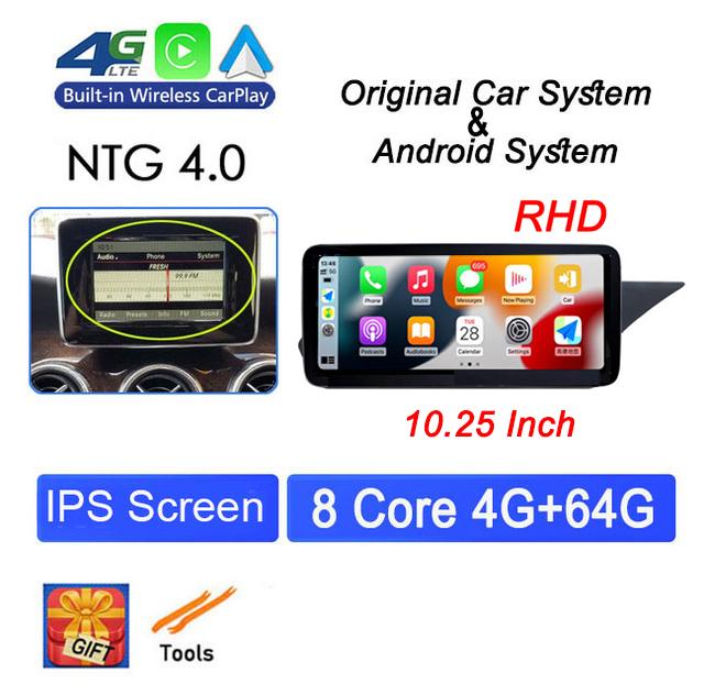 RHD 10.25" For Mercedes Benz E Class W212 2009 - 2015 Head Unit Android 14 Car Raido GPS Navigation Multimedia Player Video