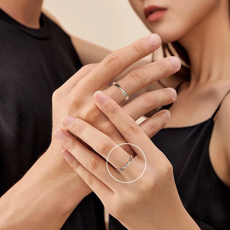 

Кольца Современные Пара Индивидуалистические Аксессуары Геометрический Материал Медь StyleB