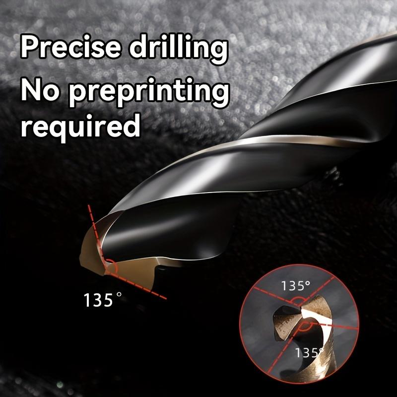5 szt. Zestaw wierteł krętych powlekanych kobaltem 1,5 mm-6,5 mm HSS M35 Wiertło pistoletowe Do drewna/metalu Wiertło do wycinania otworów Narzędzia elektryczne