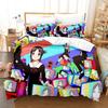 Kaguya Sama Love Is War Bedding Set 3PCS Kaguya Shinomiya Maid Outfit Red Heart Background Anime Print Duvet Cover All Sizes