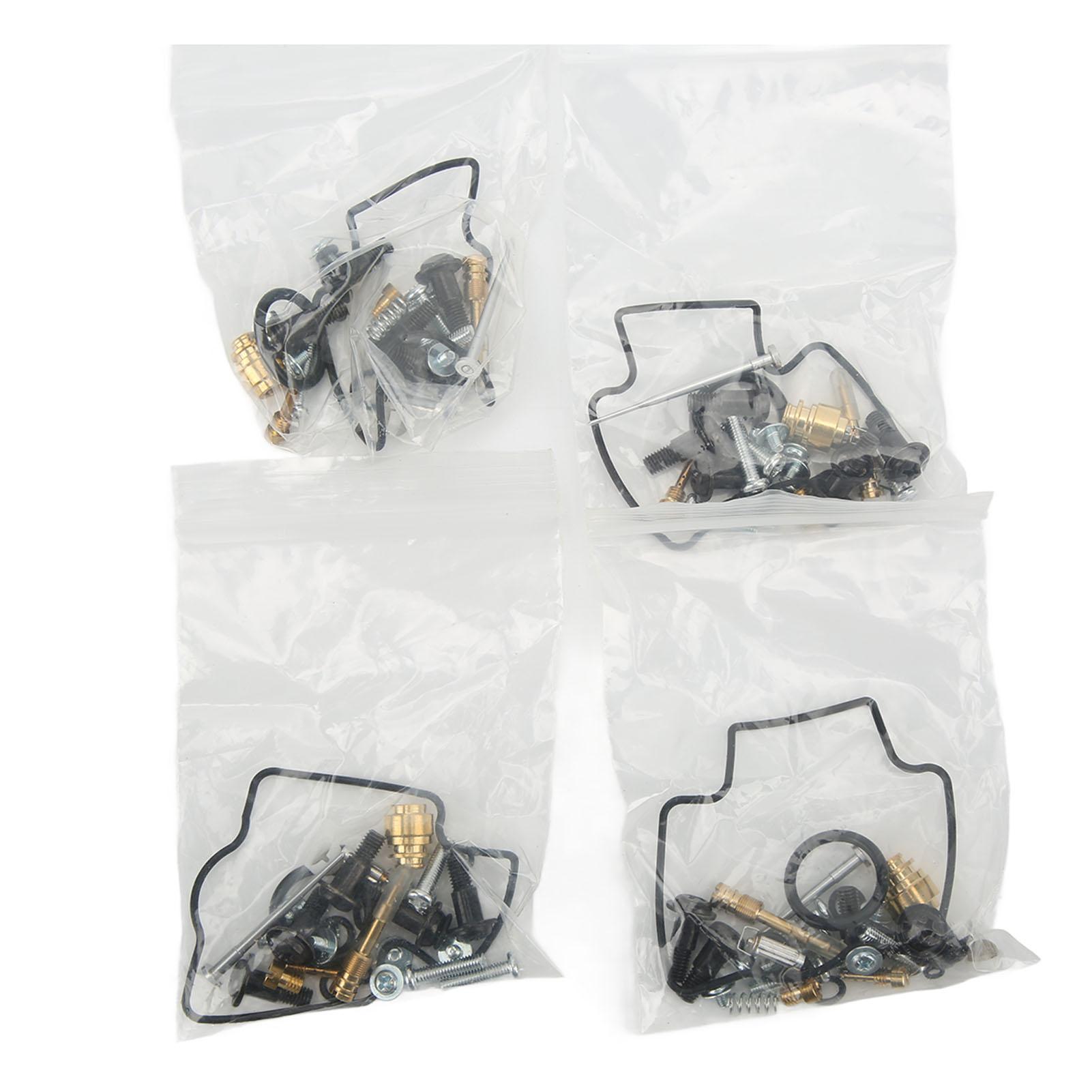 

124Pcs Motorcycle Carburetor Repair Kit with Main Jet Gaskets Replacement for Ninja ZX9R 1998‑1999