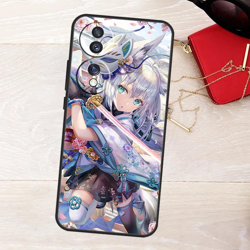Shirakami Fubuki Hololive Case For Honor Magic 8 5 6 7 Lite X9a X9b X9c X9d X8b X8c Win RT 50 70 90 200 400 Pro Cover