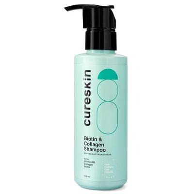 Cureskin Біотин та Колаген Вітамін B5 Гліколіпіди Шампунь: Зміцнює волосся, зменшує випадіння та відновлює пошкодження (150 мл)