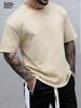Summer men's casual sports loose plus size whatever letter printed comfortable round neck short sleeved T-shirt