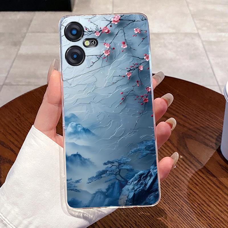 Casing For Tecno Pova Neo 3 Case LH6n Silicone Aesthetic Fashion Cute Cat Back Cover Techno Pova Neo 3 Transparent Phone Case