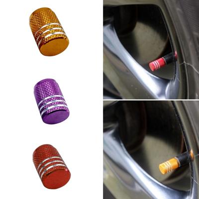 4 Pezzi Alluminio Auto Moto Pneumatico Valvola Aria Tappo Cerchio Porta Polvere Stelo Copertura
