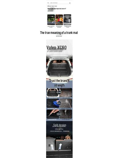 2026 Volvo XC60 TPE Trunk Mat Accessory