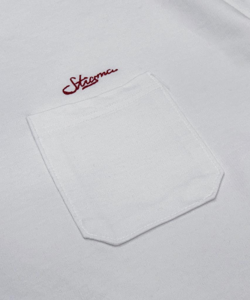 STIGMA Scrt Washed Pocket T-Shirts White