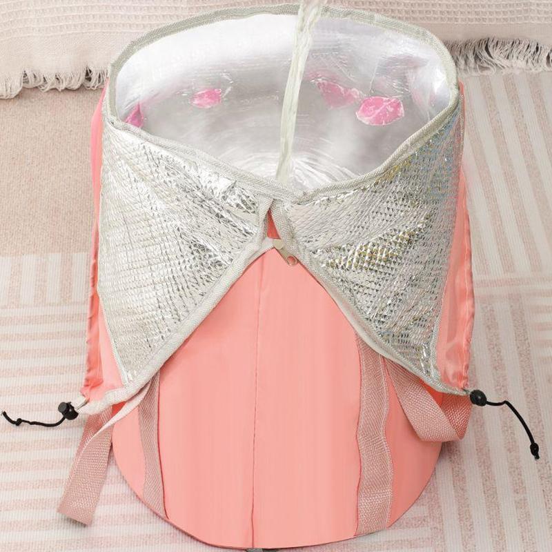 

1 шт. Портативная складная ванна для ног с ручками, идеально подходит для замачивания ног во время путешествий, кемпинга и активного отдыха 66cm темно-синий