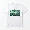 Urban Streetwear Green Graffiti T Shirt Hip Hop Art Casual Vintage Washed Versatile Unisex Designer Clothes Fashion Homme