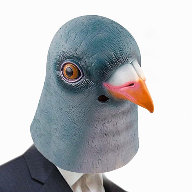 Animal Head Masks: Gorilla, Pig, Leopard, Tiger, Elephant, Fox, Horse, Rooster - Latex Variety