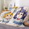 Pop Team Epic  Print Flannel Blanket, High quality Comfortable for All Seasons, Home Decor, Warmth and Comfort