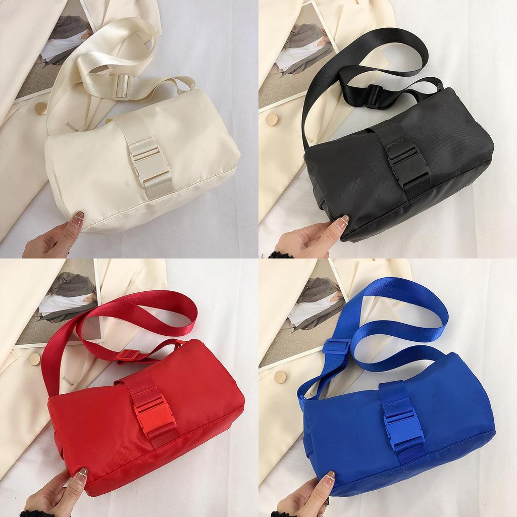 Nylon Small Square Bag With Zipper Closure For Casual Streetwear Women