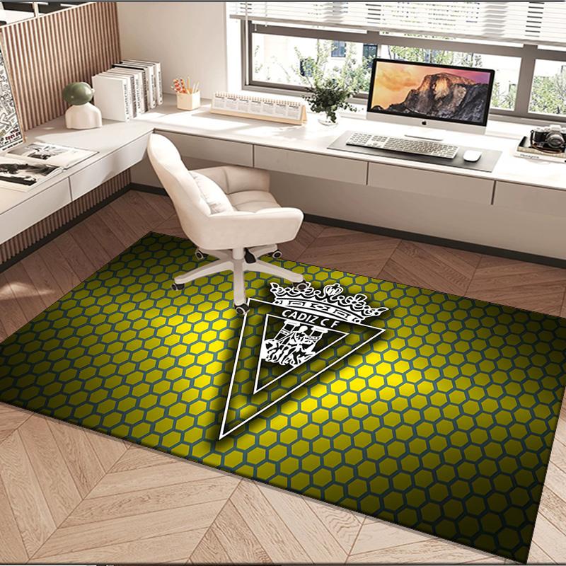 1PC rug Cadiz Cf Badge Design Carpet, Chair Rug,Area Rug for Office Bedroom living rooms bedroom, Doormat decor Christmas fan gifts