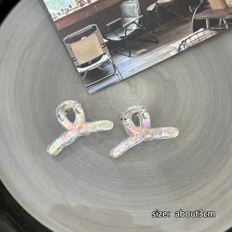 

2Pcs Magic Color Mini Bow Love Заколка для волосся для жінок Дівчата Темперамент Солодкий чубчик на чолі Зламані шпильки Затискач Аксесуари для волосся A11