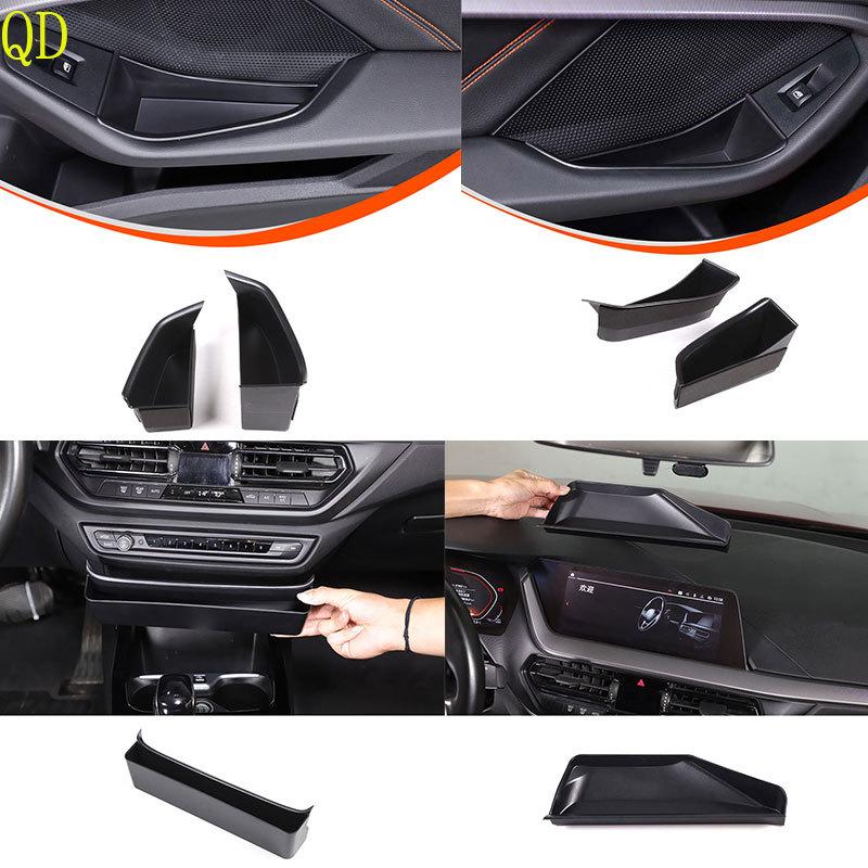 For BMW 1 2 Series F40 F44 2020+ ABS Car Front and Rear Door Inner Handle Armrest Storage Box Mobile Phone Tray Car Accessories