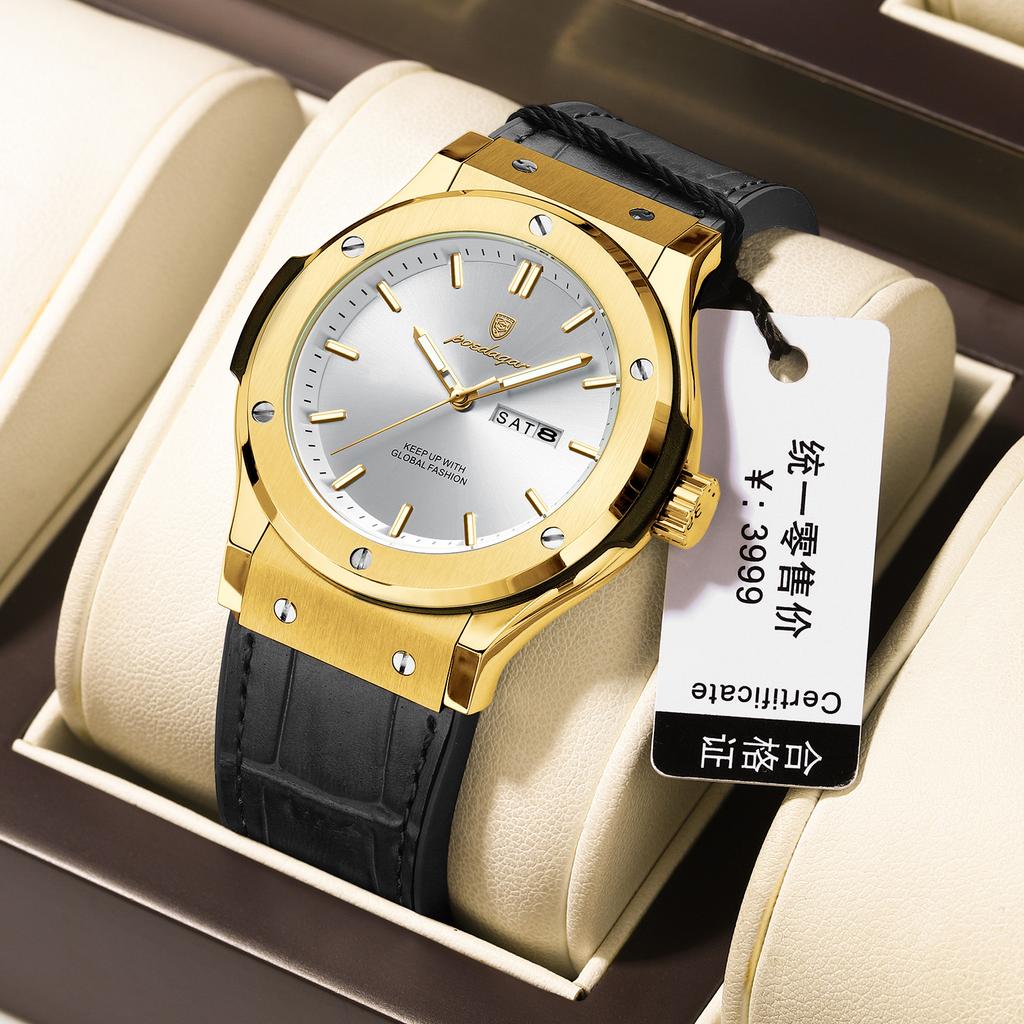 Men'S Watch Waterproof Luxury Casual Quartz Watch