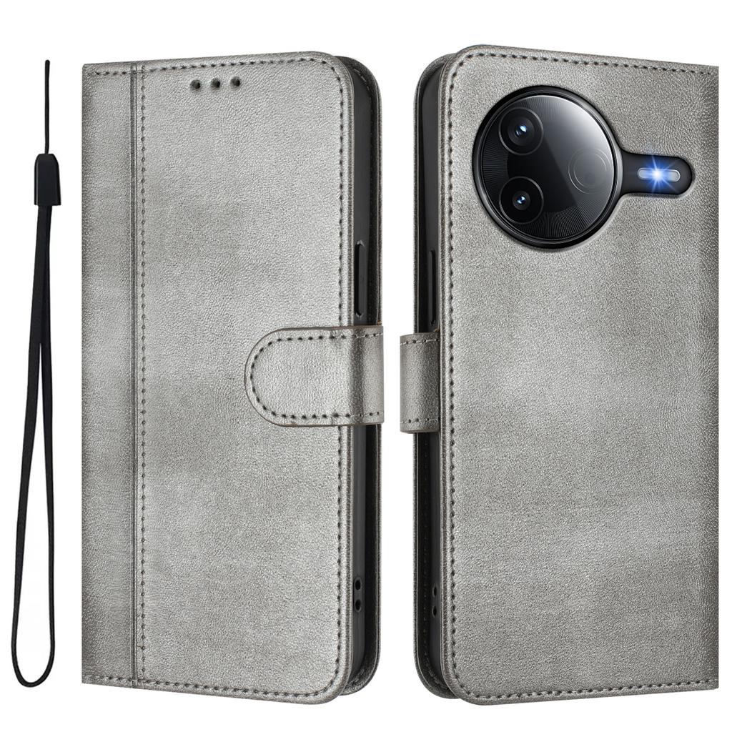 Pour Xiaomi Redmi K80 5G/Xiaomi Redmi K80 Pro 5G/Xiaomi Poco F7 Ultra 5G Étuis Portefeuille Support Texture Rétro Cuir Housse de Téléphone avec Lanière