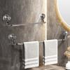 Suction Cup Wall Towel Rack Bathroom Storage Rack No Drilling Bathroom Horizontal Bar Towel Rack Kitchen Bathroom Accessorie